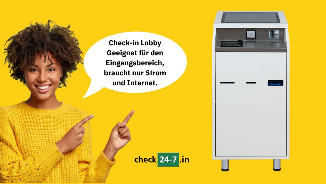 Check-in Lobby Terminal für den Innenbereich