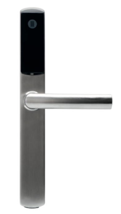 Elektronisches Türschloss KC Slim in Edelstahloptik mit modernem Design