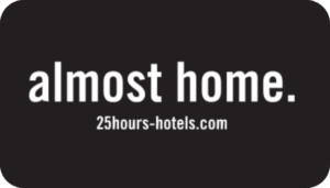 Keycard mit Logo von 25hours Hotels