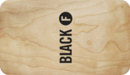 Holz Keycard von BlackF Holz Keycard mit BLACK F Logo