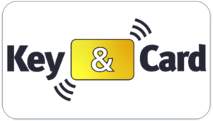 Keycard mit Key&Card AG Logo für digitale Zutrittslösungen